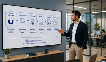 Presentazione aziendale in riunione professionale