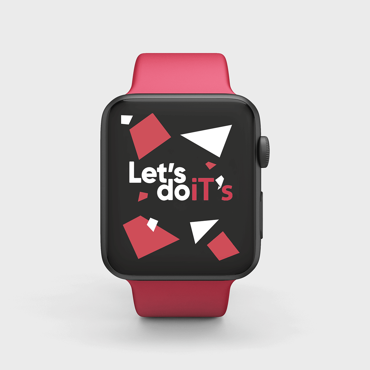 Smartwatch che alterna diverse immagini con slogan relative all'evento iT's Tissue
