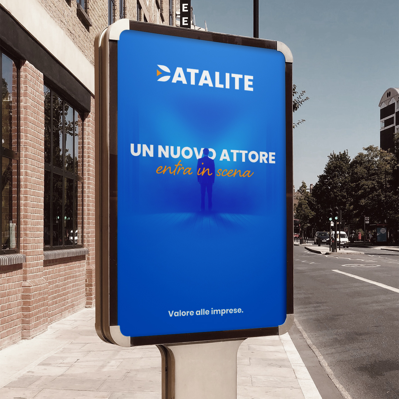 Una locandina dell'evento di presentazione di Datalite. 